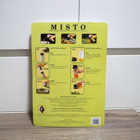 NEW! Misto Olive Oil Spray and Salad Dressing Dressing 2-in-1 Package - Picture 3 of 6